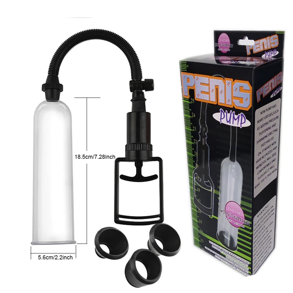 Male Penis Stretching Trainer, Manual Vacuum Penis Exerciser